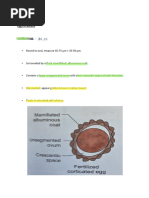 Parasite Ova and Cyst Identification Chart | PDF | Egg