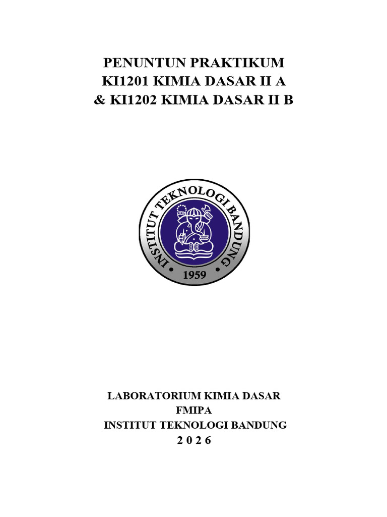 Modul Kimia Dasar 2a Dan 2B 2025 2026 - 260307 - 151923 | PDF