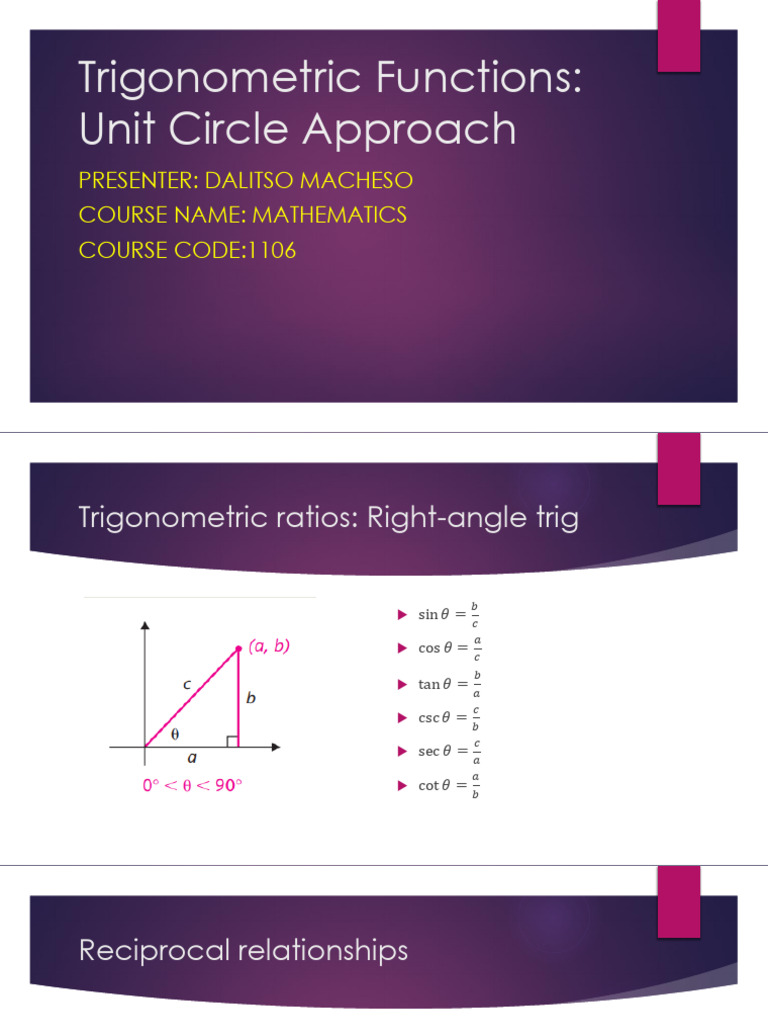 TRIGONOMETRIC FUNCTIONS | PDF