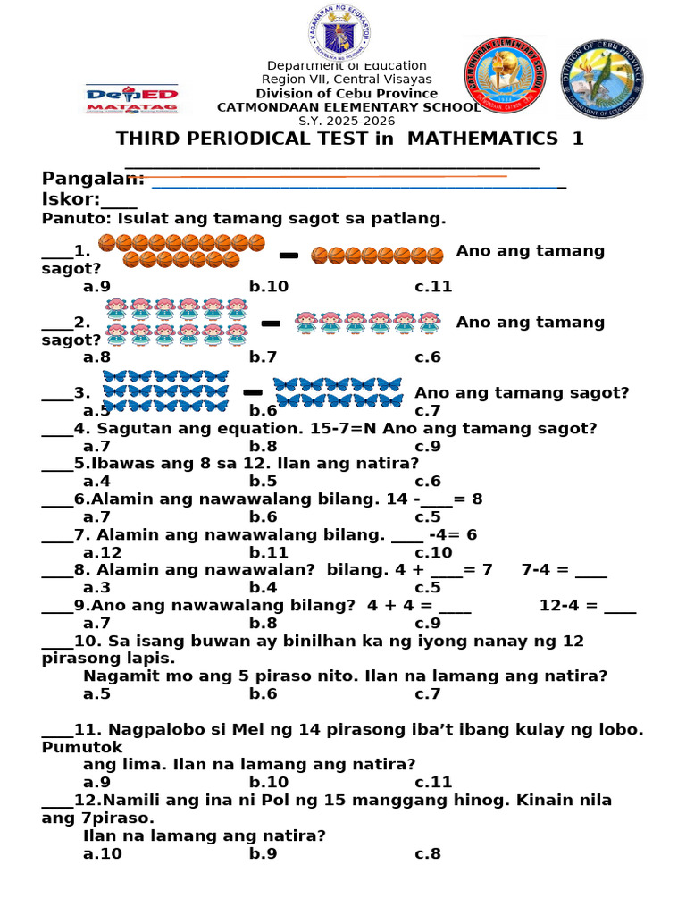 3rd.periodic.mathematics.matatag | PDF