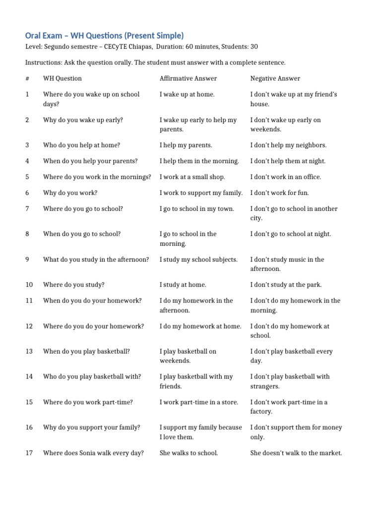 wh_questions_oral_exam_ | PDF | Question