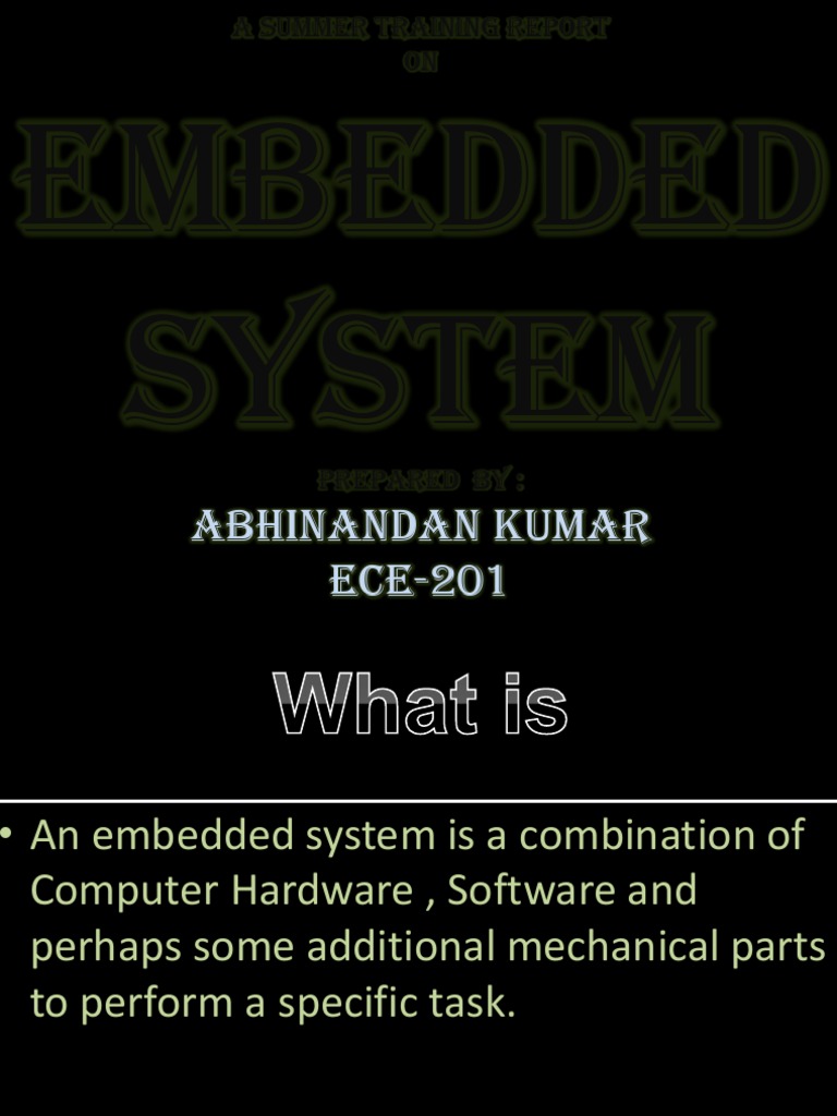Embedded System (Project) Abhinandan | PDF | Computers | Technology ...