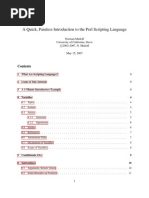 A Quick, Painless Introduction To The Perl Scripting Language