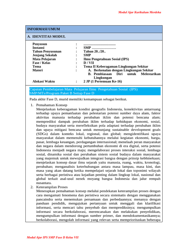 4. Modul Ajar Tema 02 | PDF
