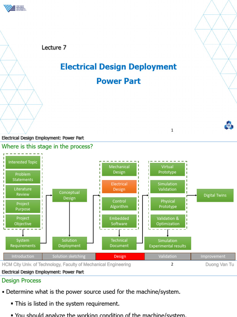 Lecture 7 - Electrical Design Deployment - Power Part | PDF | Machines ...