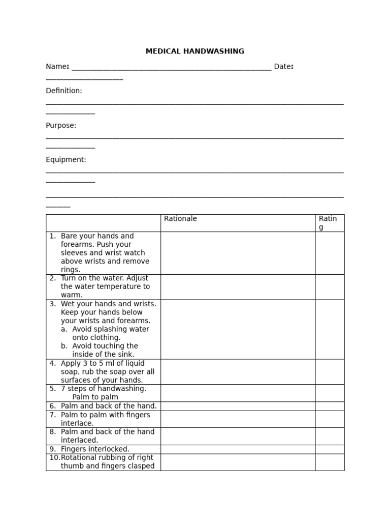 Handwashing Retdem | PDF