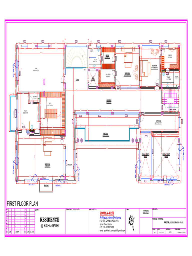 Abhishek Ji Kishangard-First Floor Working Plan | PDF