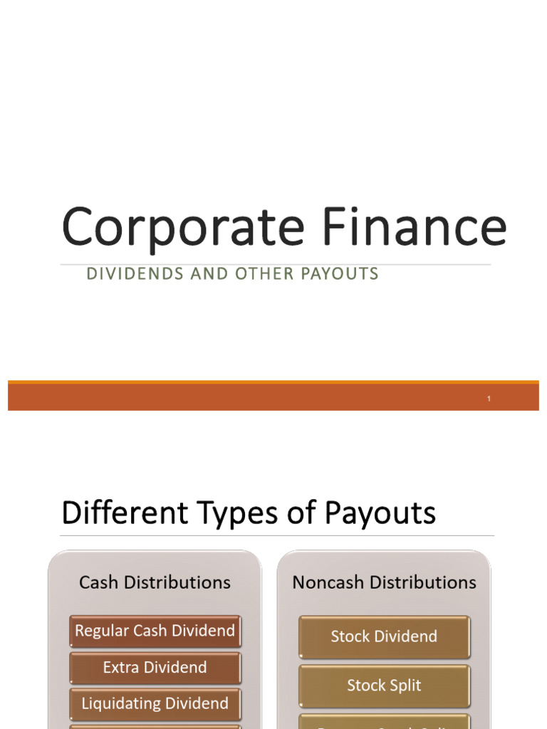 7 - 19 - Dividends and Other Payouts | PDF | Dividend | Share Repurchase