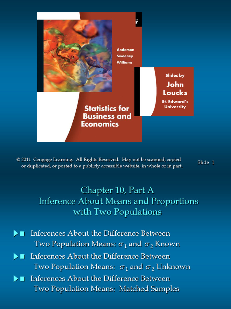 Chapter 10A | PDF | Statistical Inference | Sample Size Determination