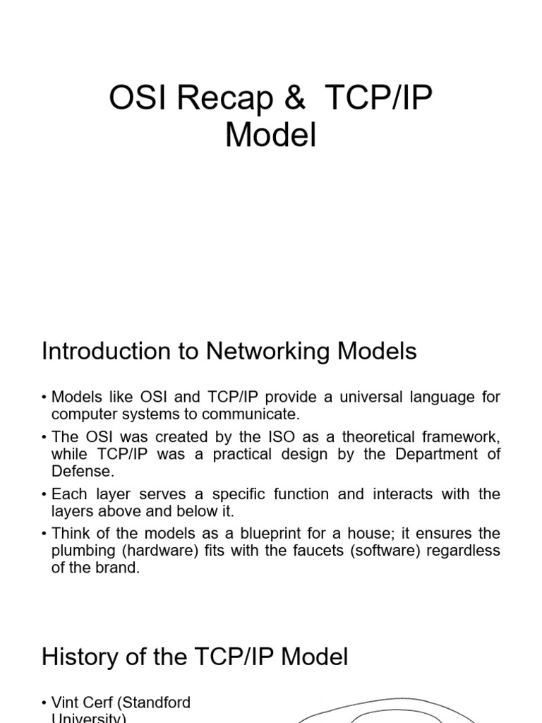 Lesson 5 - TCPIP Model | PDF | Osi Model | Internet Protocol Suite