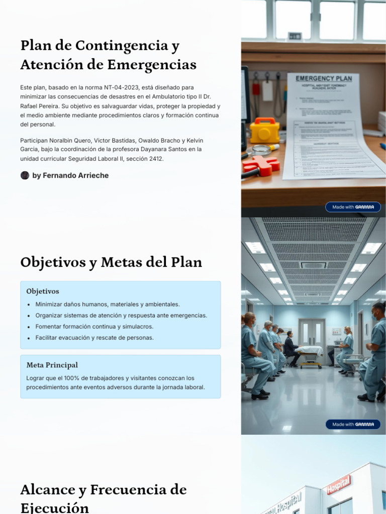 Plan de Contingencia y Atencion de Emergencias (1) | PDF | Seguridad y ...