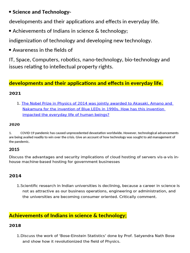 Science and Technology | PDF | Science | Intellectual Property