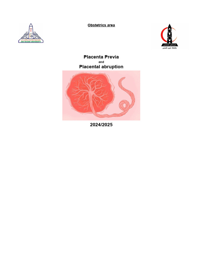 Placenta Previa and Placental Abruption. | PDF | Childbirth | Placenta