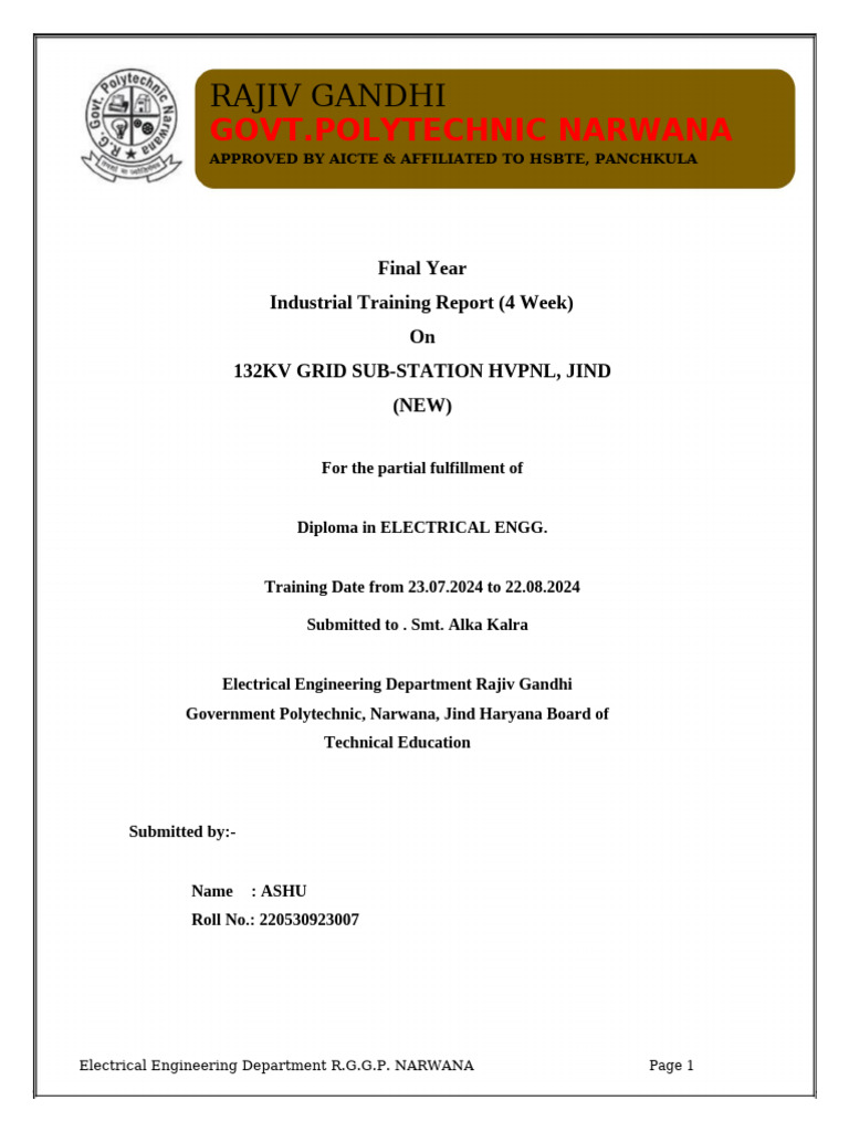 Project File Final Year Soft Copy (1) (1) | PDF | Transformer | Relay
