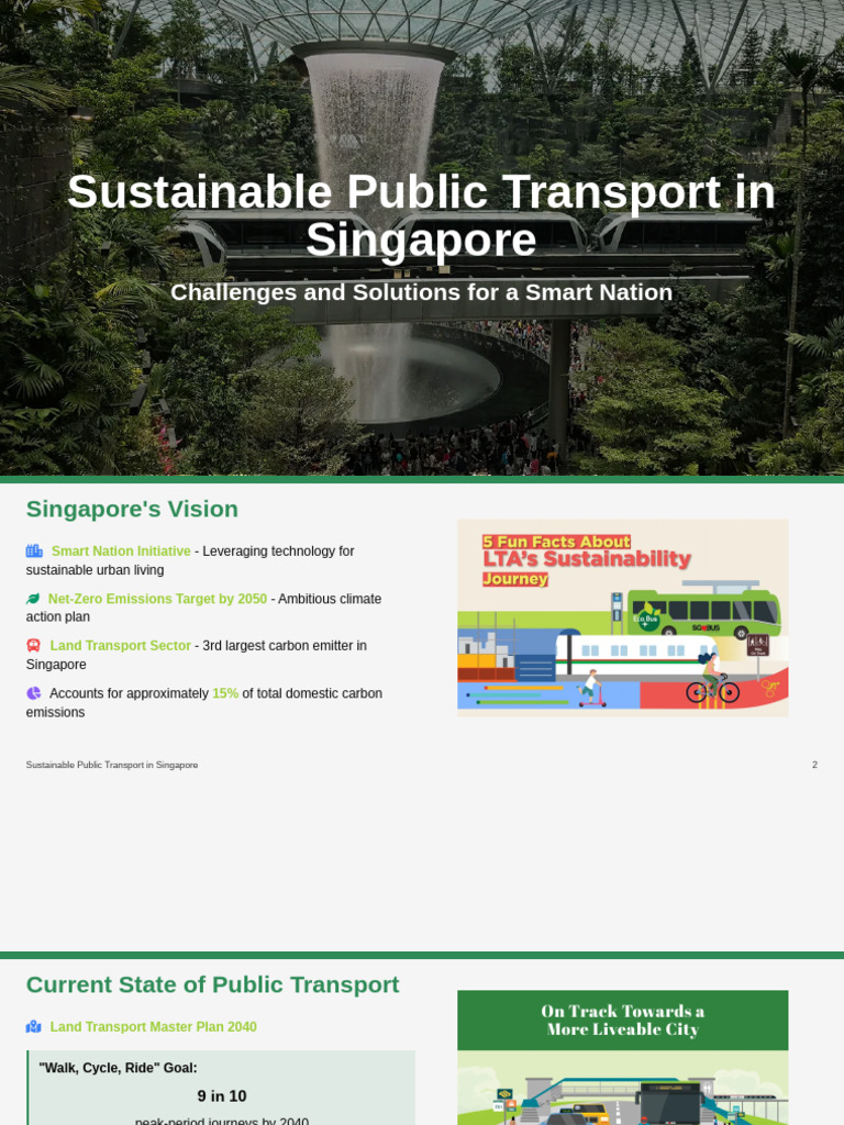 Sustainable Public Transport in Singapore | PDF | Public Transport ...