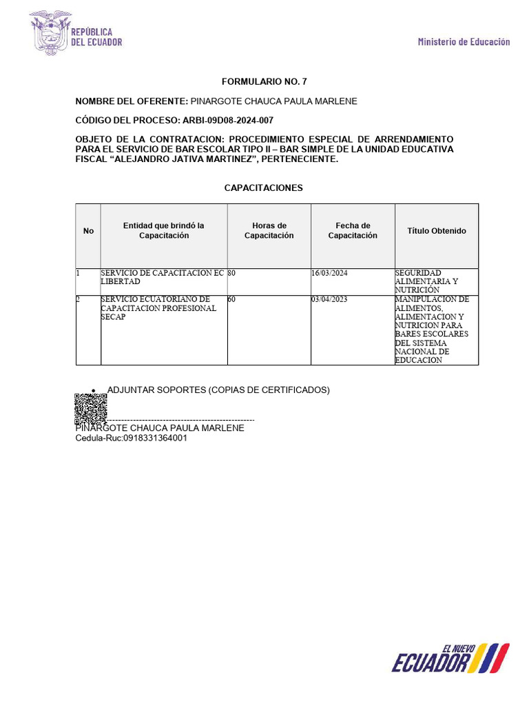 FORM 7 Signed | PDF