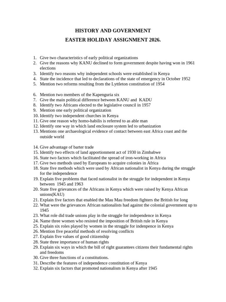 History Form 3 | PDF