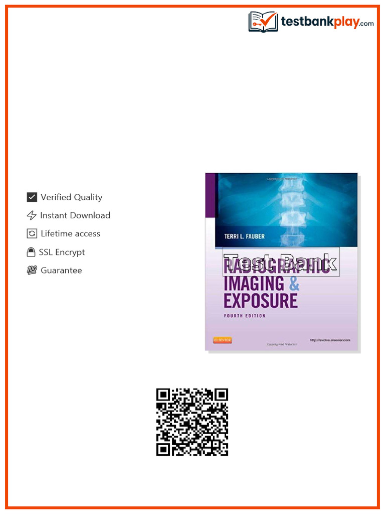 Radiographic Imaging and Exposure 4th Edition Fauber Test Bank ...