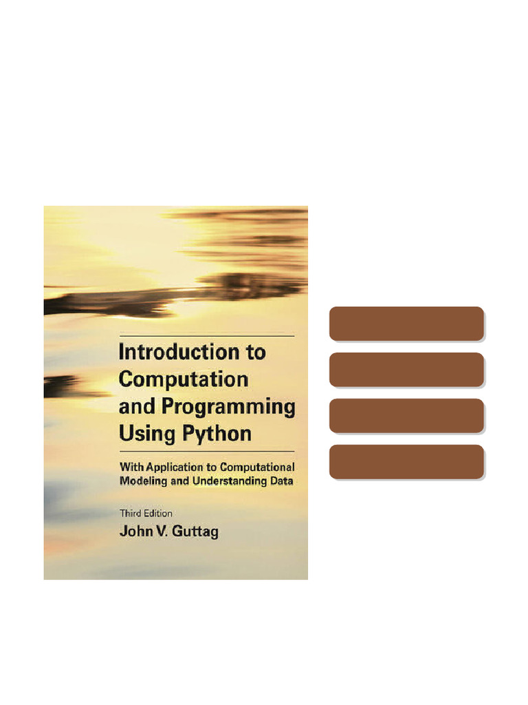 Introduction To Computation and Programming Using Python 3rd Edition ...