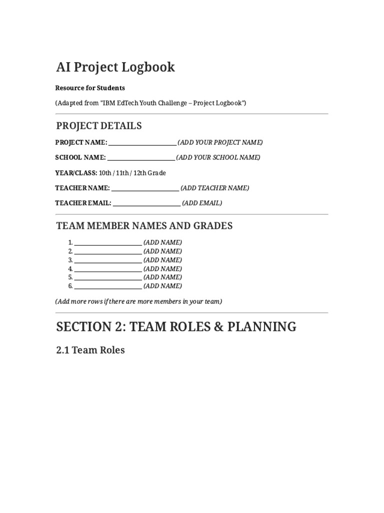 AI Project Logbook - Smart Study Assistant | PDF | Artificial ...