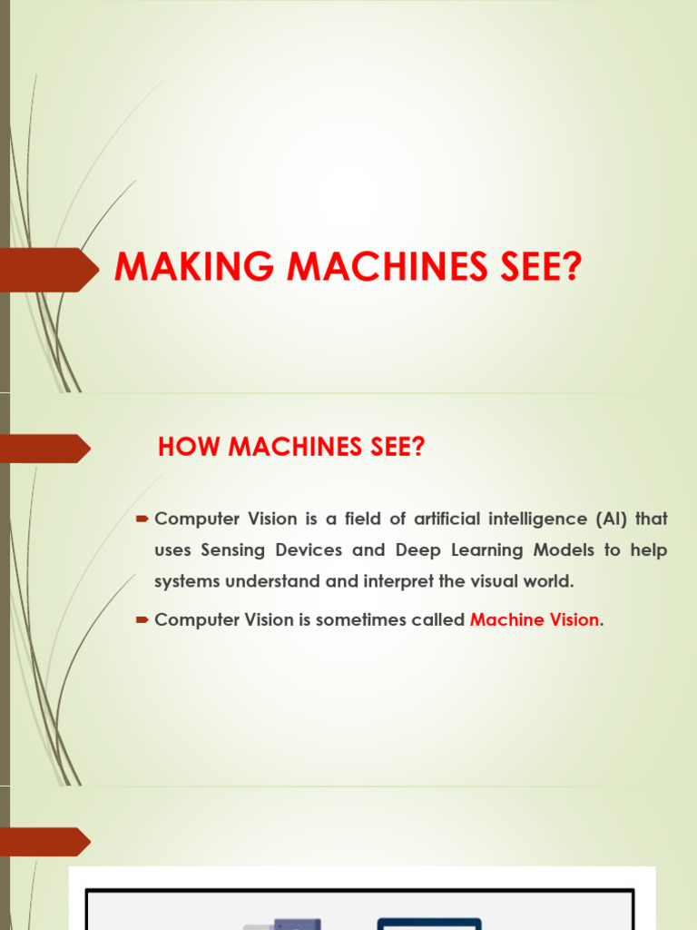 Making Machines See-2 | PDF | Image Segmentation | Computer Vision