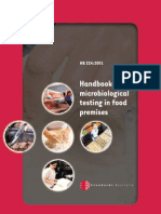 HB 224-2001 Handbook For Microbiological Testing in Food Premises