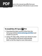 Galaxy Tab Manual