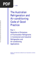 HB 40.1-2001 The Australian Refrigeration and Air-Conditioning Code of Good Practice Reduction of Emissions o