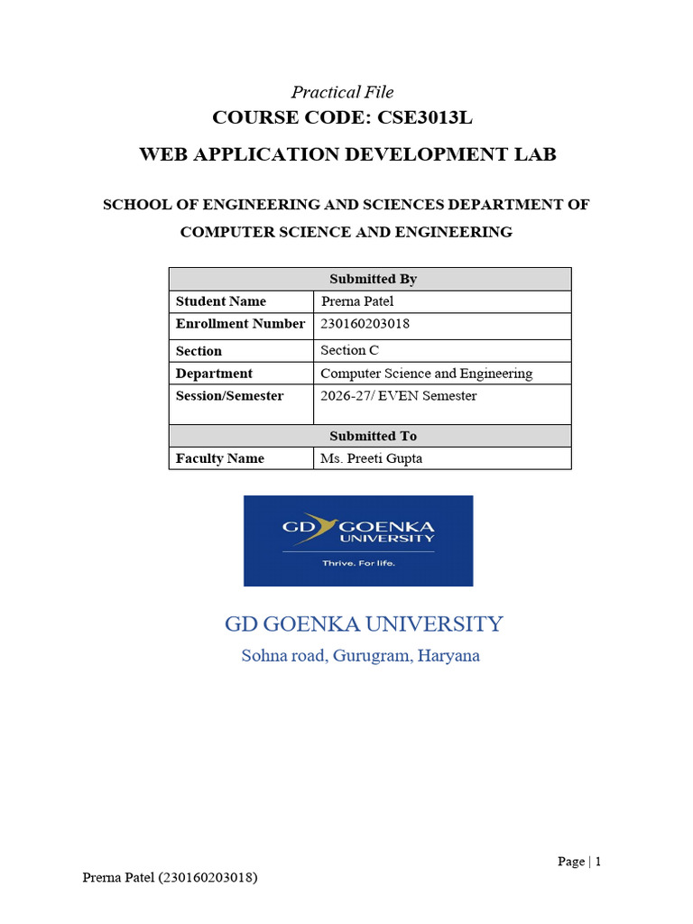 Prerna Web Dev | PDF