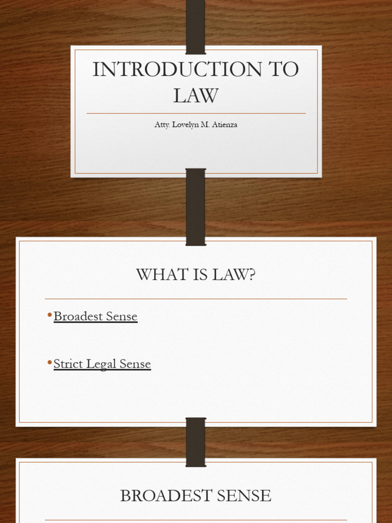 INTRODUCTION TO LAW.pptx | PDF