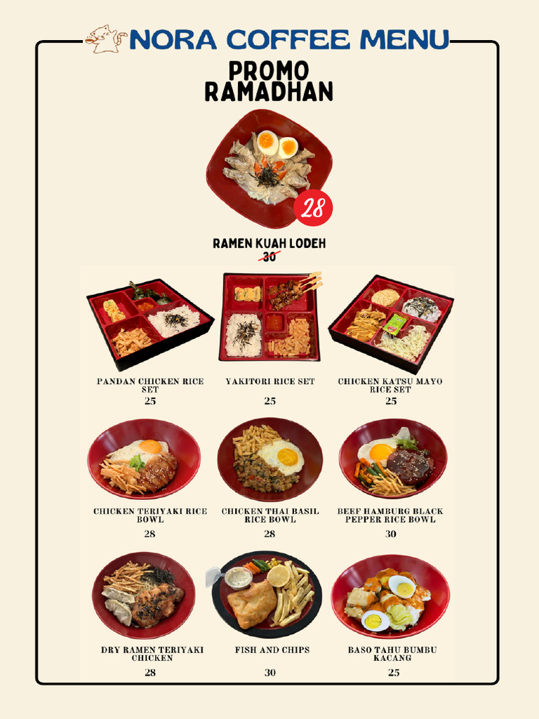 Menu Nora Coffee 2026 | PDF
