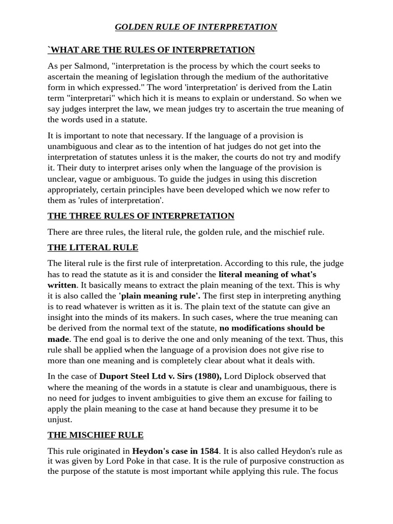Question-2 Golden Rule | PDF