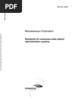 MP 96-2008 Standards for Enterprise-wide Patient Administration Systems