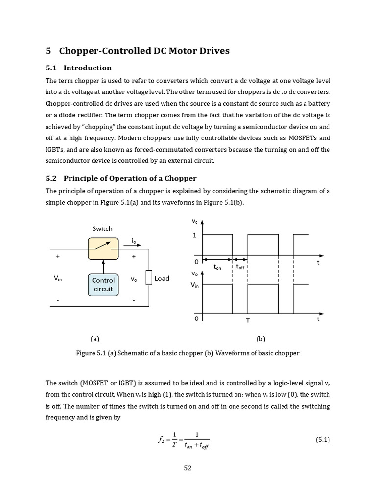 4.Chopper-Controlled DC Motor Drives | PDF | Sampling (Signal ...