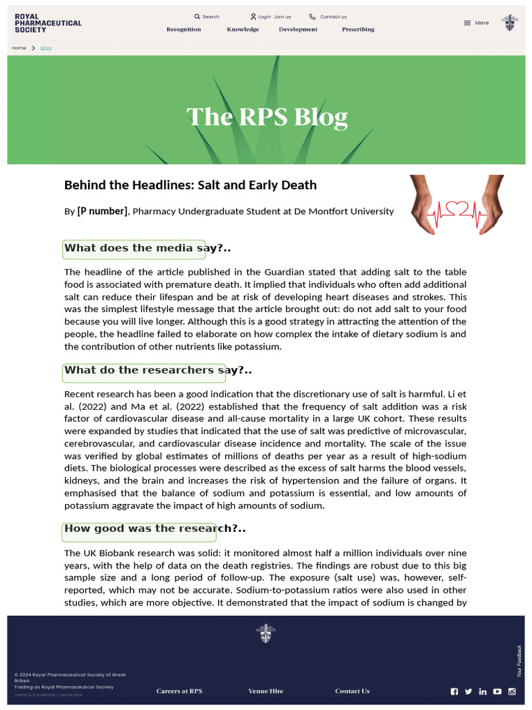 Appendix 3 - RPS Blog Template (1) | PDF