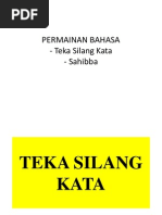 Silang Kata Ting 2 Terbaru (Soalan Dan Jawapan)