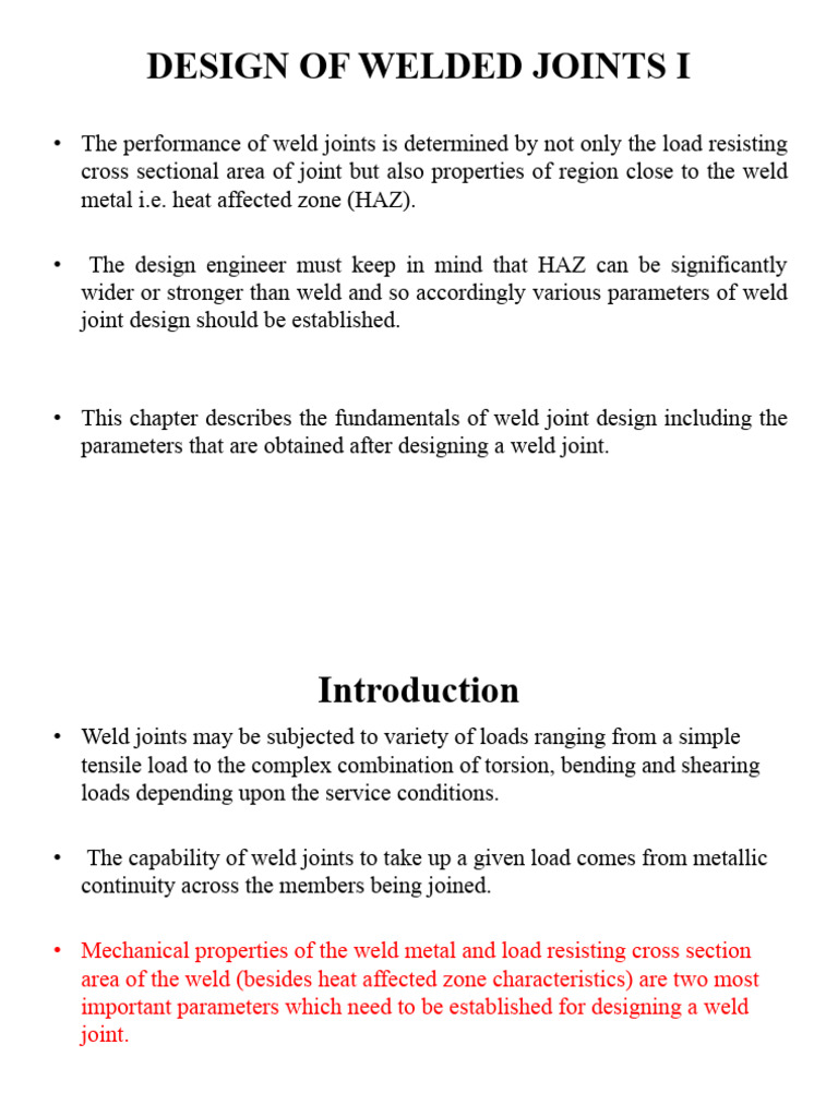 Design of Weld Joint-1 | PDF | Strength Of Materials | Welding
