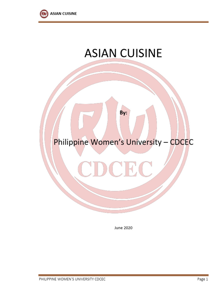 Asian Cuisine Unit 1-4 (2) | PDF | Asian Cuisine | South Asian Cuisine