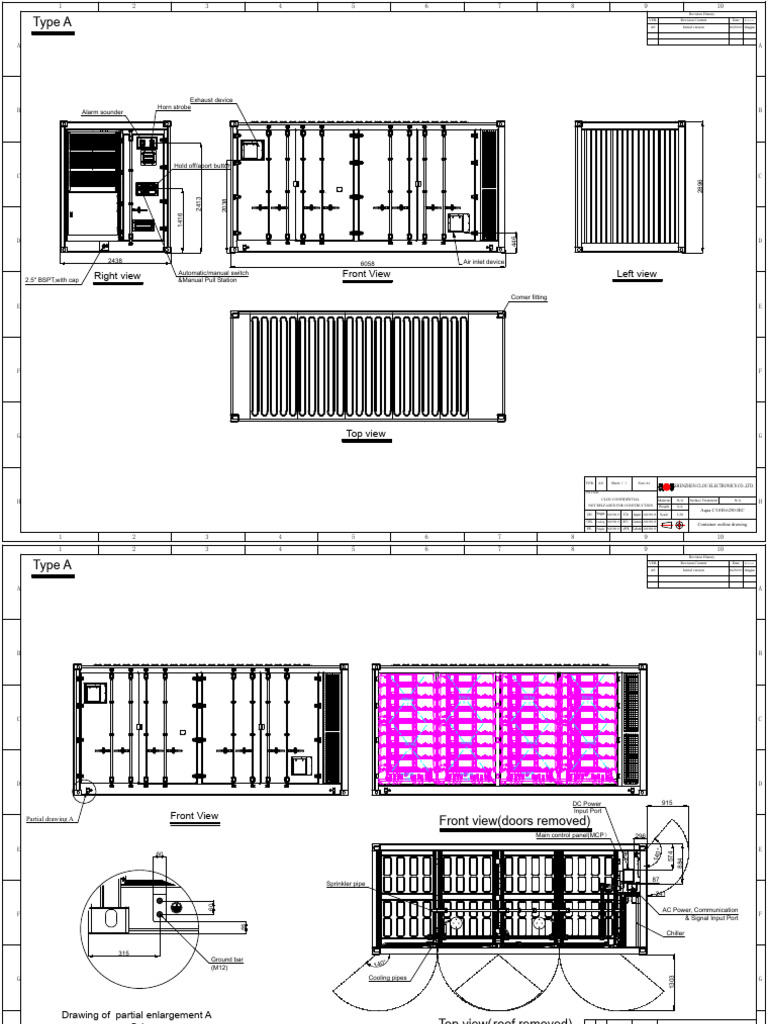 2.3_Aqua_C3.0H-IEC_Container_outline_drawing_A0_en | PDF | Building ...