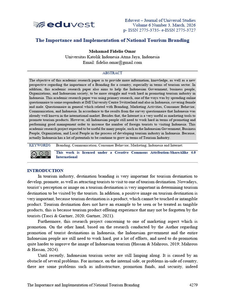The Importance and Implementation of National Tour | PDF | Standard ...