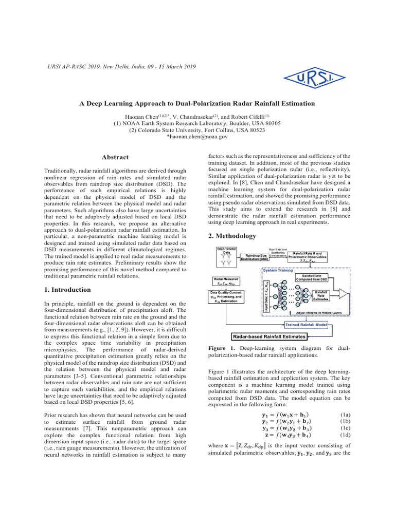 A Deep Learning Approach to Dual-Polarization Radar Rainfall Estimation ...