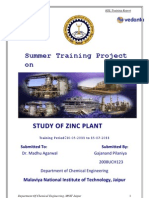 Vinod Hindustan Zinc Limited Training Report