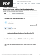 SAP PO Tax Code Automation Guide | PDF