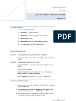 Arquitecto Luis Armando Canales (CAH-LIV-877) CV