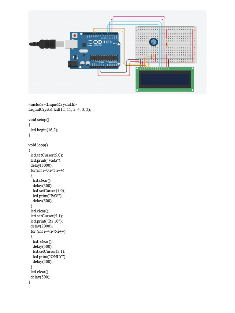 LCD With Potentiometer | PDF
