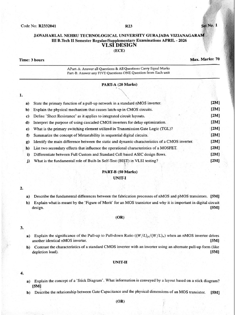 JNTU-GV R23 3-2 ECE Question Papers 2026 | PDF