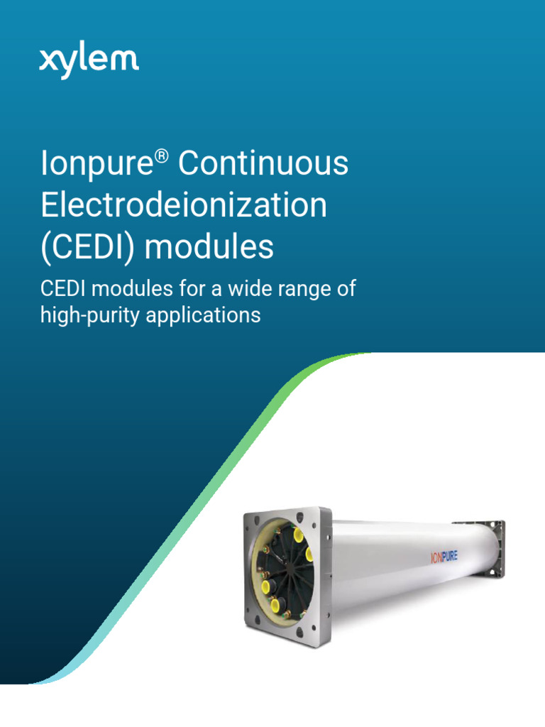 Xylem - Ionpure - Continuous Electrodeionization (CEDI) Modules ...