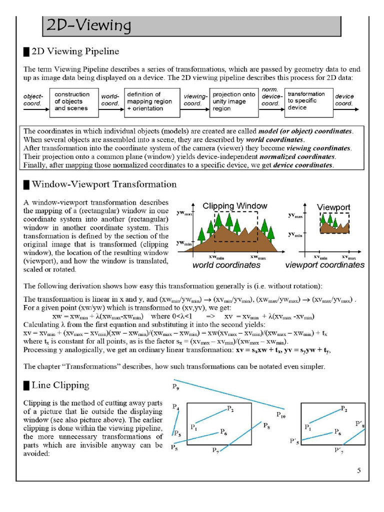 2D Viewing | PDF