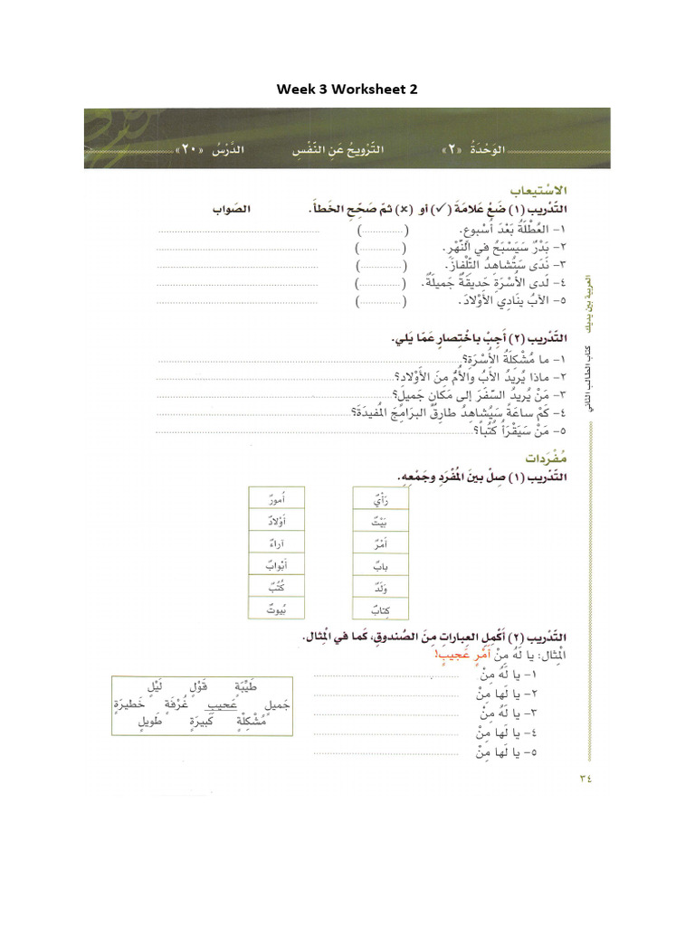Week 3 Worksheet 2 | PDF