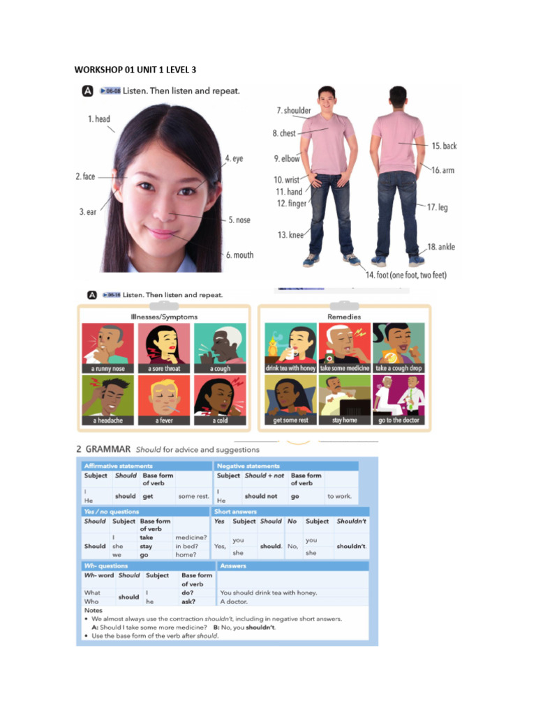 Workshop 01 Unit 1 Level 3 (3) | PDF